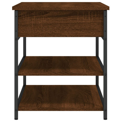 Panca Portascarpe Rovere Marrone 70x42,5x50cm Legno Multistrato - homemem39