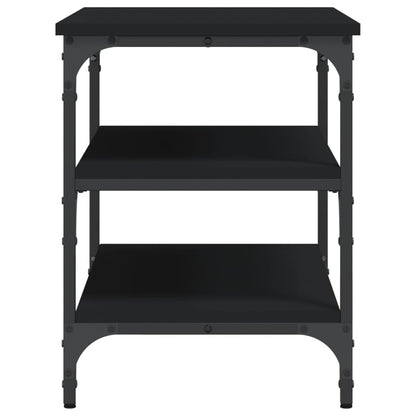 Panca Porta Scarpe Nera 70x38,5x49 cm in Legno Multistrato - homemem39