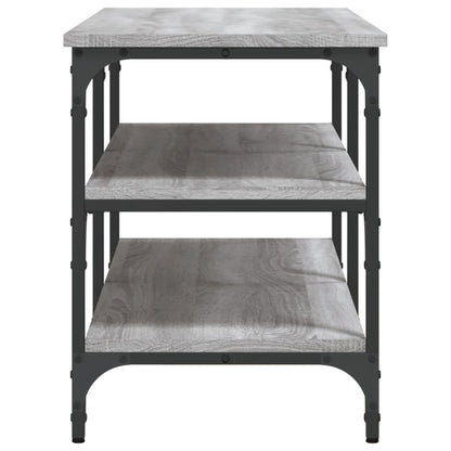 Panca Porta Scarpe Grigio Sonoma 100x38,5x49 Legno Multistrato - homemem39
