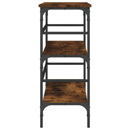 Tavolo Consolle Rovere Fumo 100x32x75 cm Legno Multistrato - homemem39