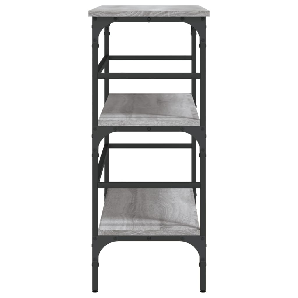 Tavolo Consolle Grigio Sonoma 100x32x75 cm in Legno Multistrato | homemem39