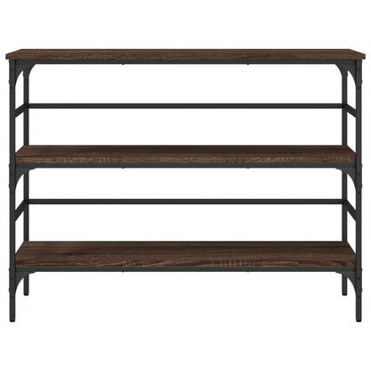 Tavolino Consolle Rovere Marrone 100x32x75 cm Legno Multistrato - homemem39