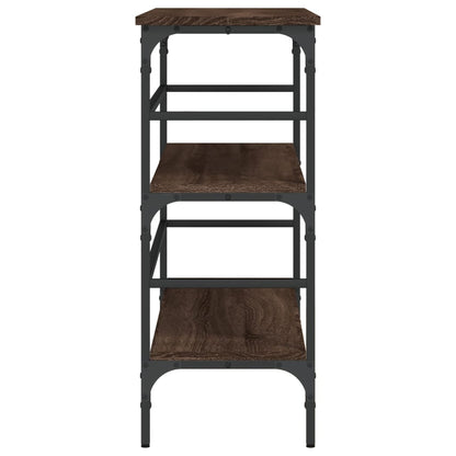 Tavolino Consolle Rovere Marrone 100x32x75 cm Legno Multistrato - homemem39
