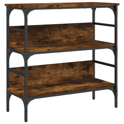 Tavolino Consolle Rovere Fumo 75x32x75 cm in Legno Multistrato | homemem39