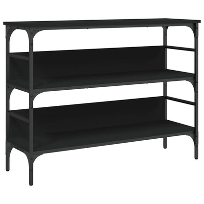 Tavolino Consolle Nero 100x32x75 cm in Legno Multistrato - homemem39