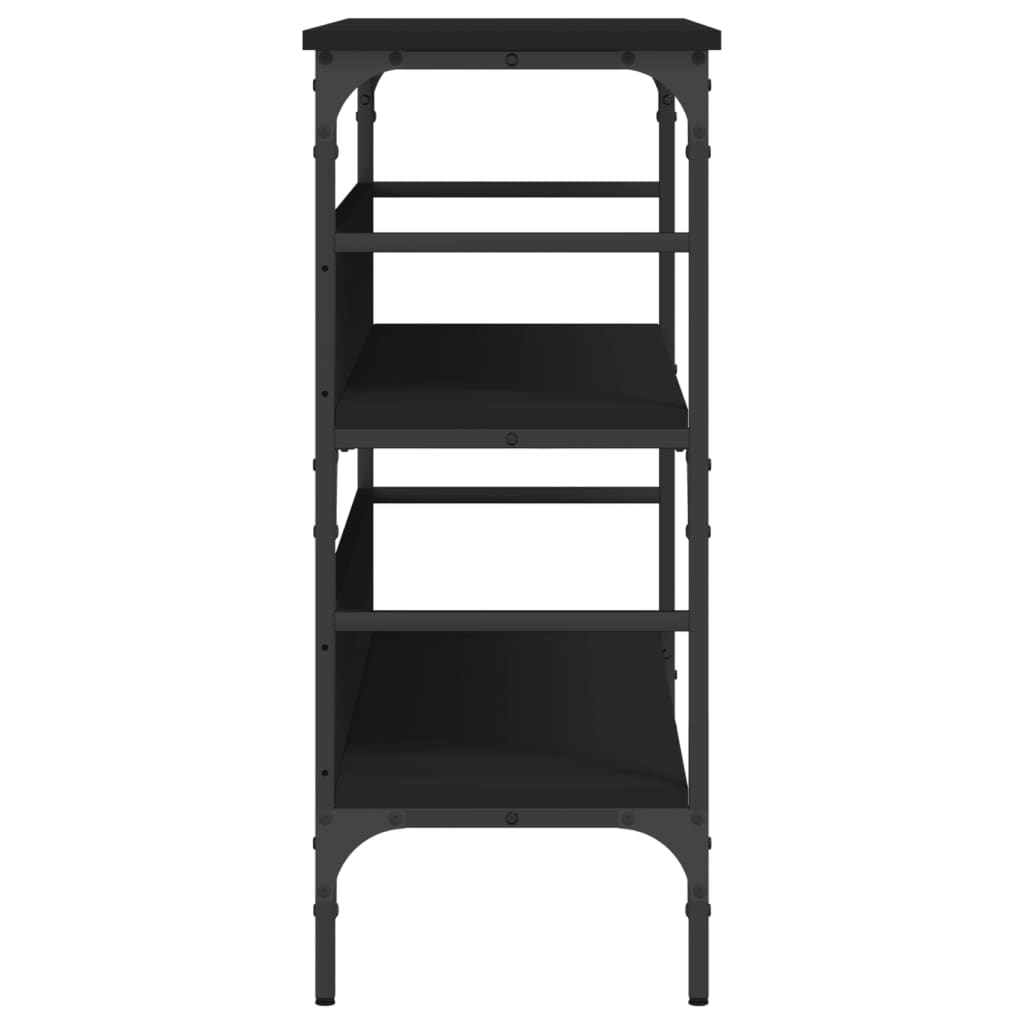Tavolino Consolle Nero 100x32x75 cm in Legno Multistrato - homemem39