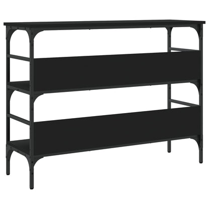 Tavolino Consolle Nero 100x32x75 cm in Legno Multistrato - homemem39