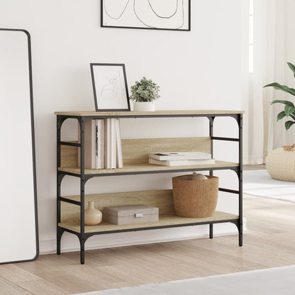 Tavolo Consolle Rovere Sonoma 100x32x75 cm in Legno Multistrato - homemem39