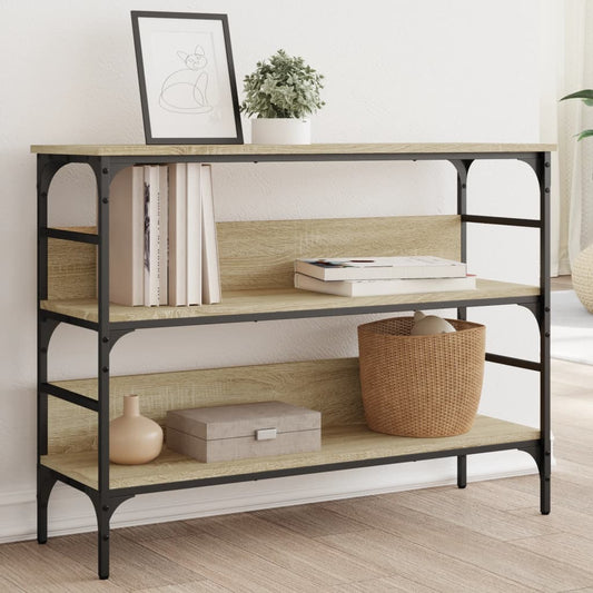 Tavolo Consolle Rovere Sonoma 100x32x75 cm in Legno Multistrato - homemem39