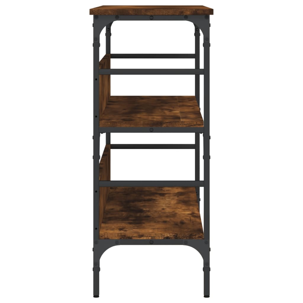 Tavolo Consolle Rovere Fumo 100x32x75 cm Legno Multistrato - homemem39