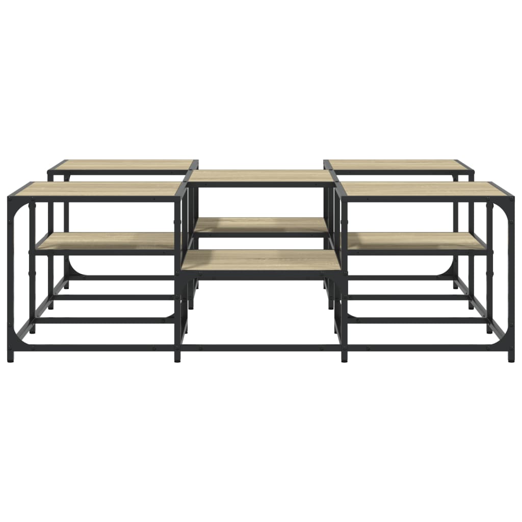 Tavolino Salotto Rovere Sonoma 121x121x40 cm Legno Multistrato | homemem39
