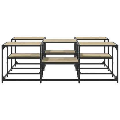 Tavolino Salotto Rovere Sonoma 121x121x40 cm Legno Multistrato | homemem39