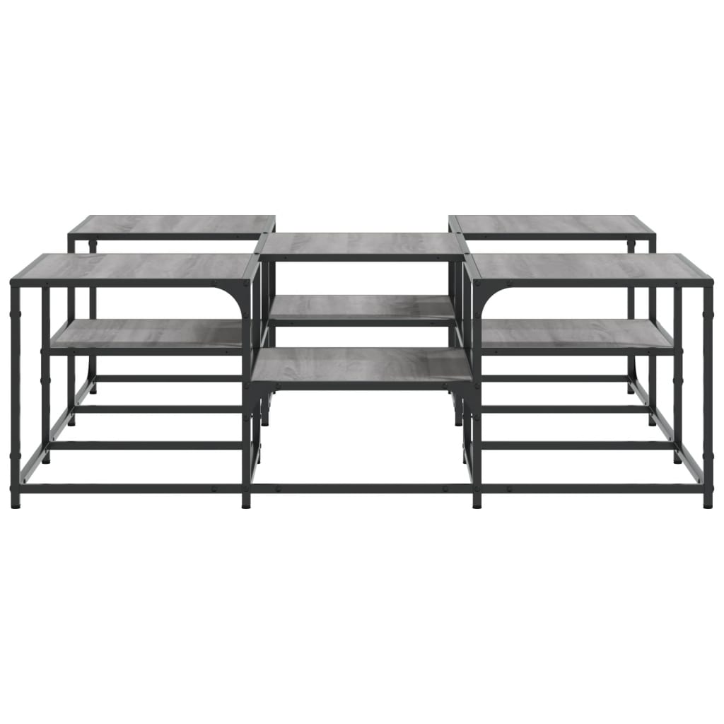 Tavolino Salotto Grigio Sonoma 121x121x40 cm Legno Multistrato | homemem39