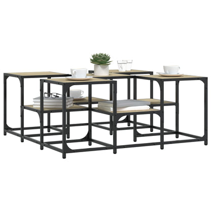 Tavolino da Salotto Rovere Sonoma 91x91x40 cm Legno Multistrato