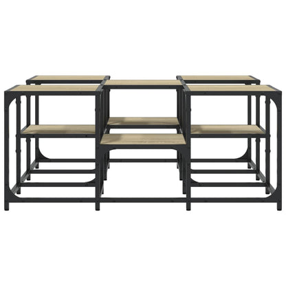 Tavolino da Salotto Rovere Sonoma 91x91x40 cm Legno Multistrato