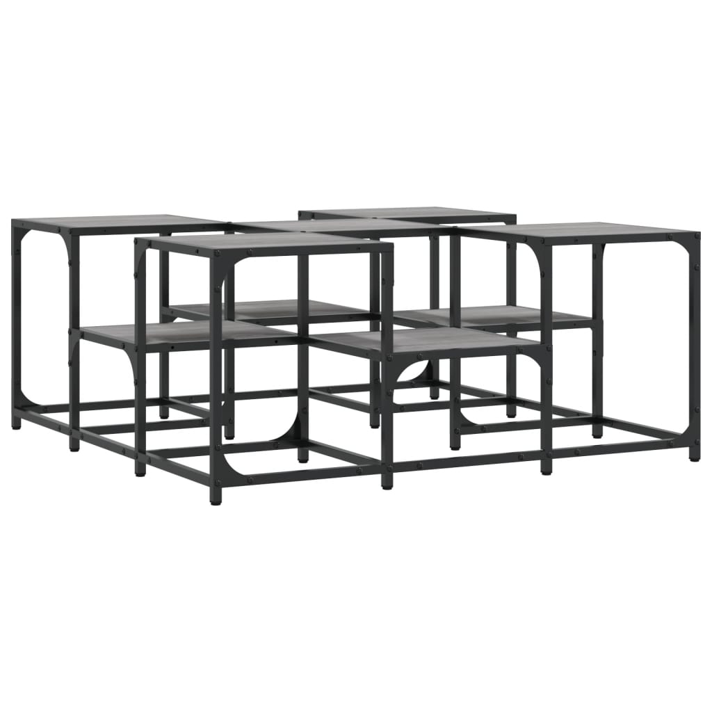 Tavolino da Salotto Grigio Sonoma 91x91x40 cm Legno Multistrato | homemem39