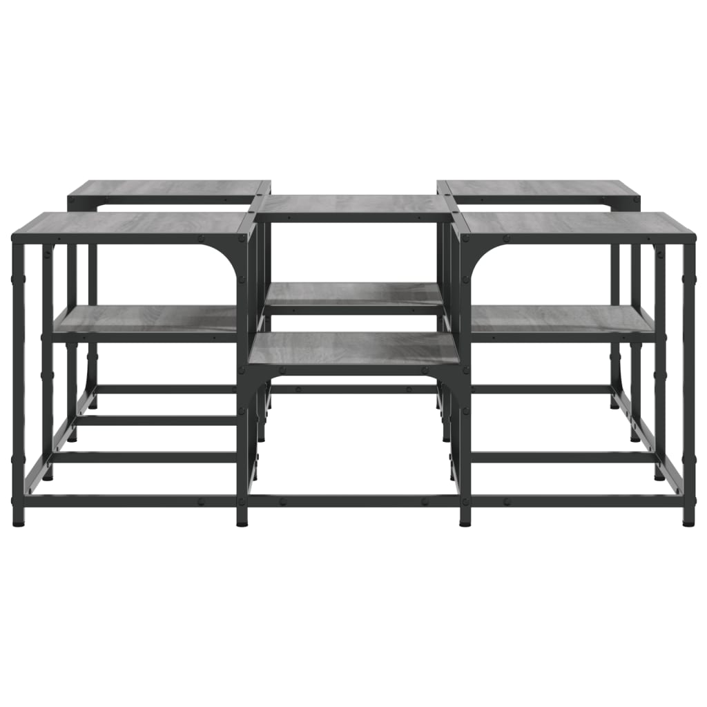 Tavolino da Salotto Grigio Sonoma 91x91x40 cm Legno Multistrato | homemem39