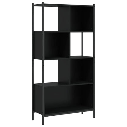 Libreria Nera 72x28x172 cm in Legno Multistrato