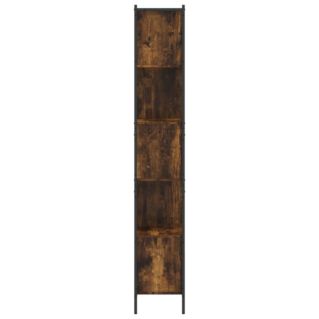 Libreria Rovere Fumo 72x28x172 cm in Legno Multistrato | homemem39