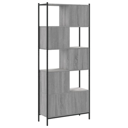 Libreria Grigio Sonoma 72x28x172 cm in Legno Multistrato | homemem39