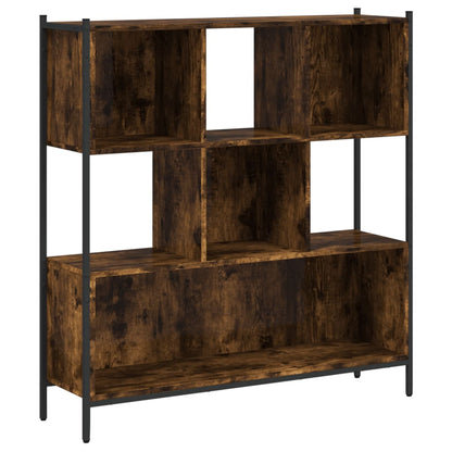Libreria Rovere Fumo 102x28x172 cm in Legno Multistrato | homemem39