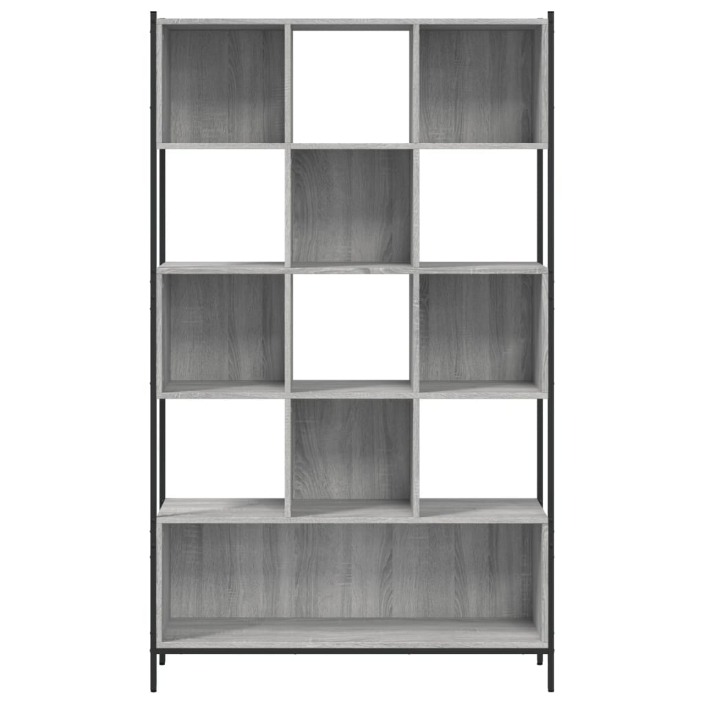 Libreria Grigio Sonoma 102x28x172 cm in Legno Multistrato | homemem39
