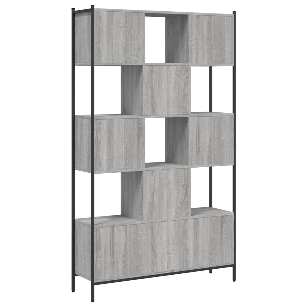 Libreria Grigio Sonoma 102x28x172 cm in Legno Multistrato | homemem39