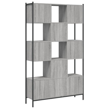 Libreria Grigio Sonoma 102x28x172 cm in Legno Multistrato | homemem39