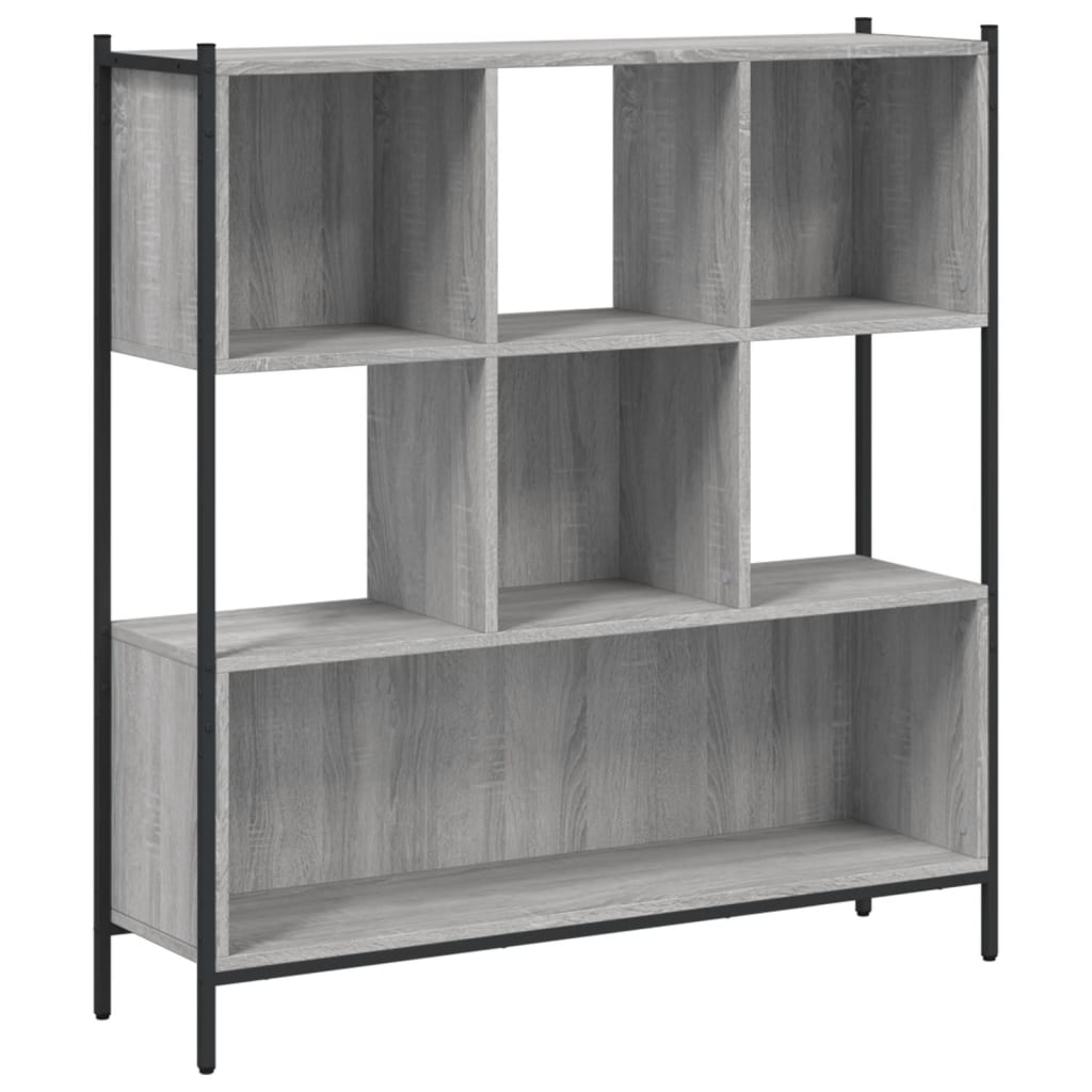Libreria Grigio Sonoma 102x28x172 cm in Legno Multistrato | homemem39