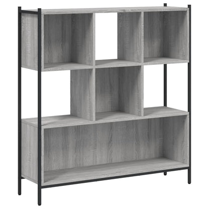 Libreria Grigio Sonoma 102x28x172 cm in Legno Multistrato | homemem39