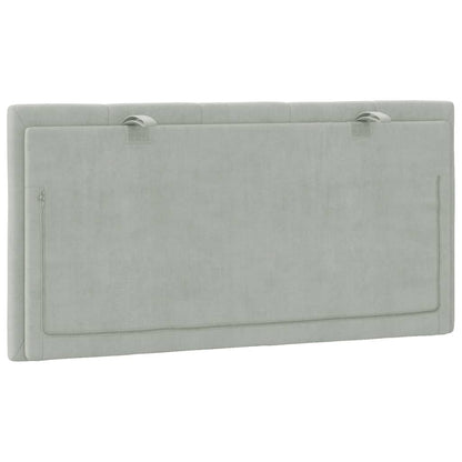 Cuscino testiera Hanko Grigio Chiaro 100 cm Velluto | homemem39