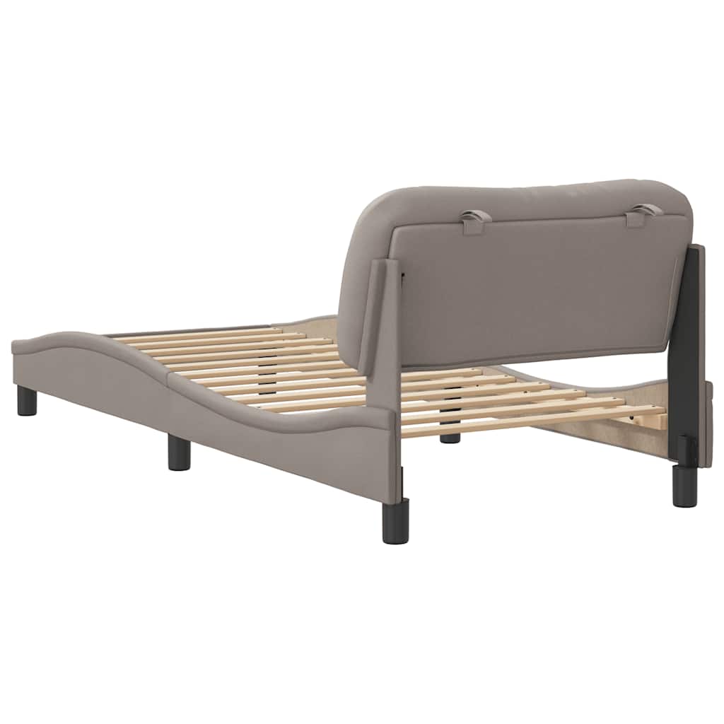 Giroletto senza Materasso Hvar Tortora 80x200 cm Tessuto | homemem39