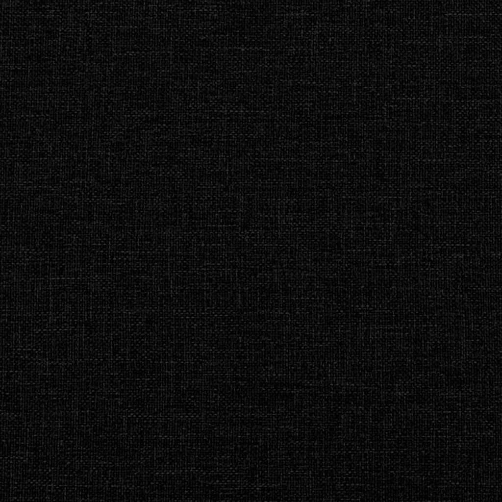 Giroletto senza Materasso Nero 90x190 cm in Tessuto