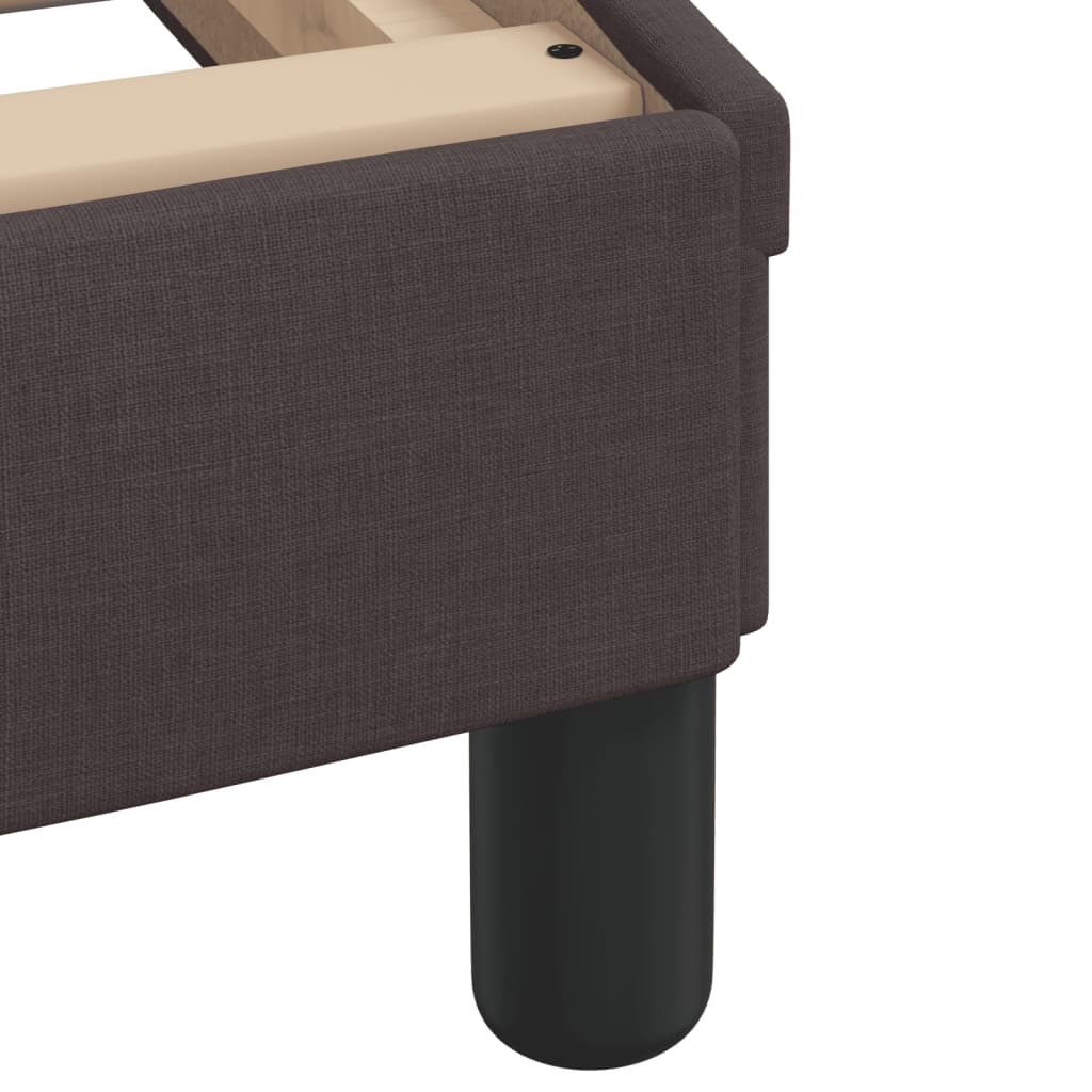 Giroletto senza Materasso Marrone Scuro 90x190 cm Tessuto
