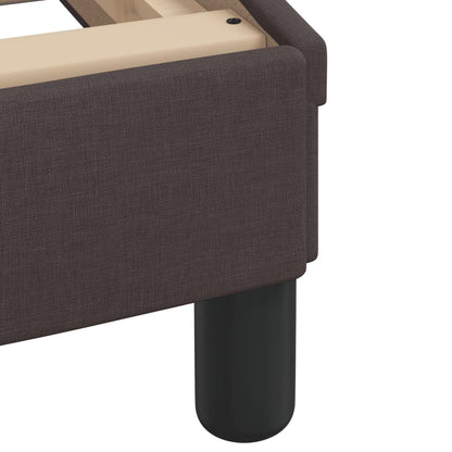 Giroletto senza Materasso Marrone Scuro 90x190 cm Tessuto
