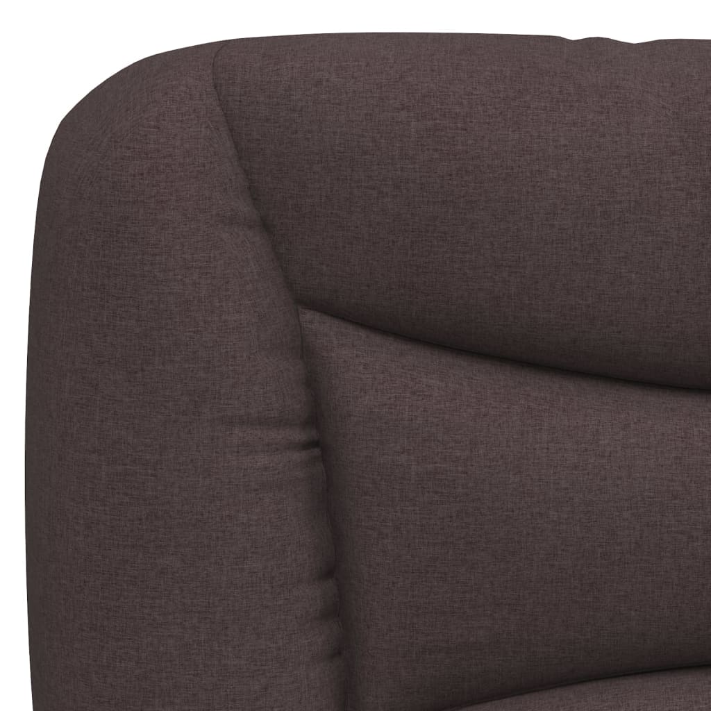 Giroletto senza Materasso Marrone Scuro 90x190 cm Tessuto