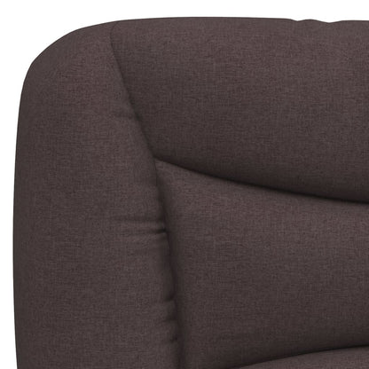 Giroletto senza Materasso Marrone Scuro 90x190 cm Tessuto
