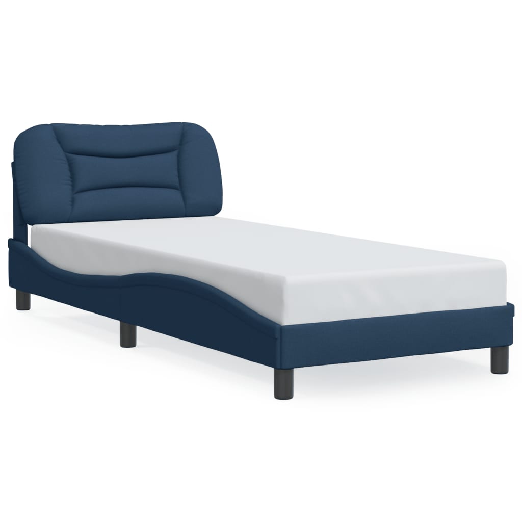 Giroletto senza Materasso Blu 90x200 cm in Tessuto