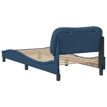 Giroletto senza Materasso Blu 90x200 cm in Tessuto
