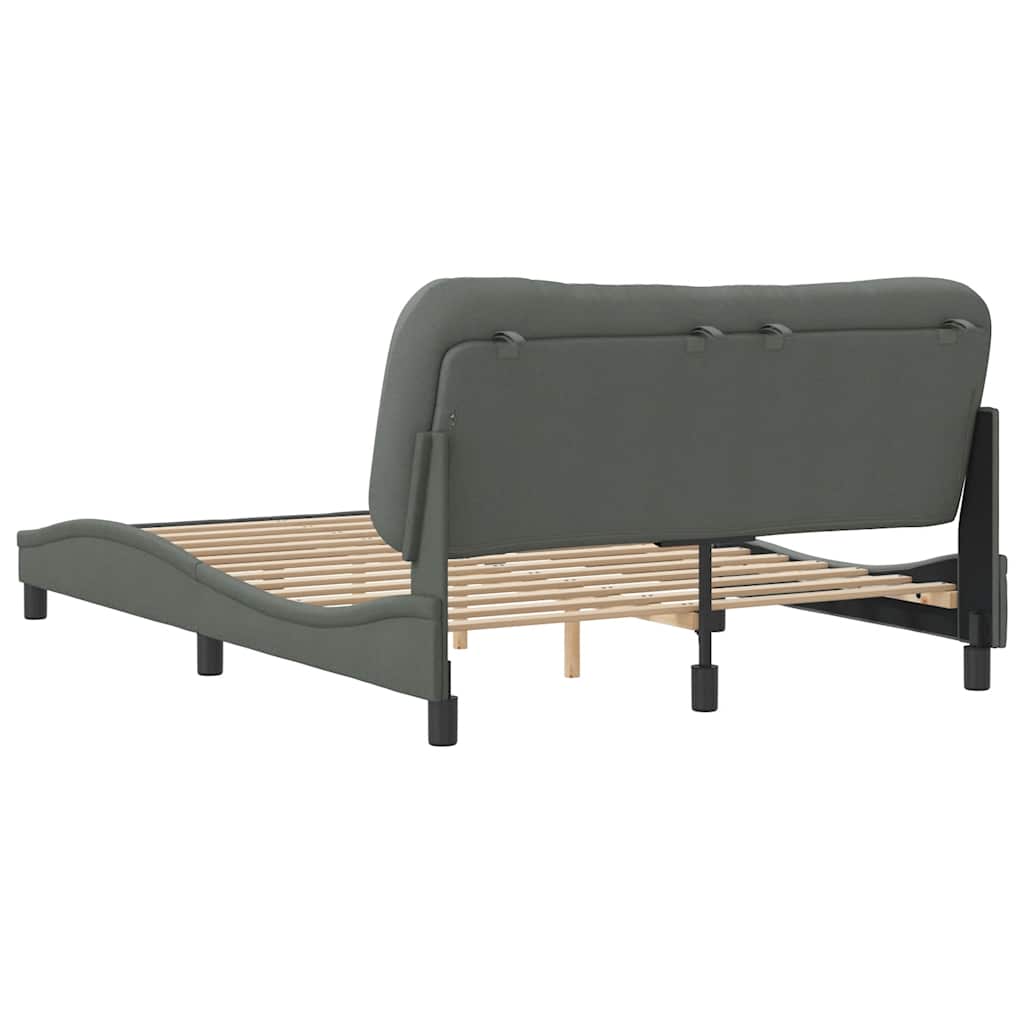 Giroletto senza Materasso Hvar Grigio Scuro 120x200 cm Tessuto | homemem39