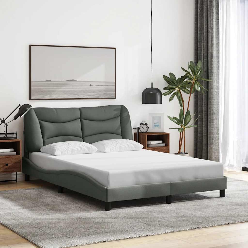 Giroletto senza Materasso Hvar Grigio Scuro 120x200 cm Tessuto | homemem39
