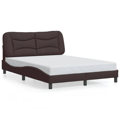 Giroletto senza Materasso Marrone Scuro 120x200 cm Tessuto