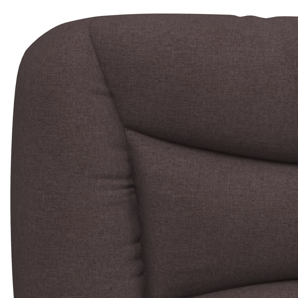Giroletto senza Materasso Marrone Scuro 120x200 cm Tessuto