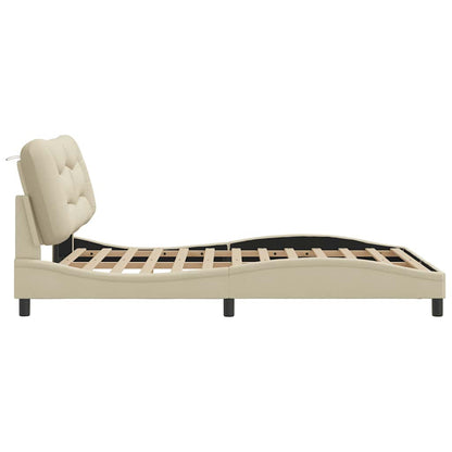 Giroletto senza Materasso Hvar Crema 120x200 cm Tessuto | homemem39