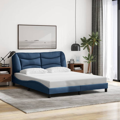 Giroletto senza Materasso Blu 160x200 cm in Tessuto