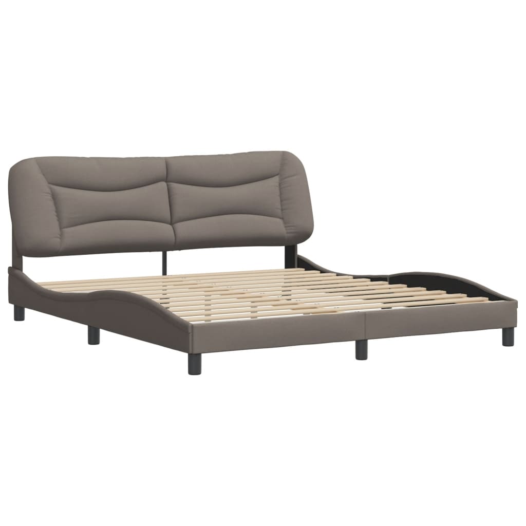 Giroletto senza Materasso Tortora 180x200 cm in Tessuto