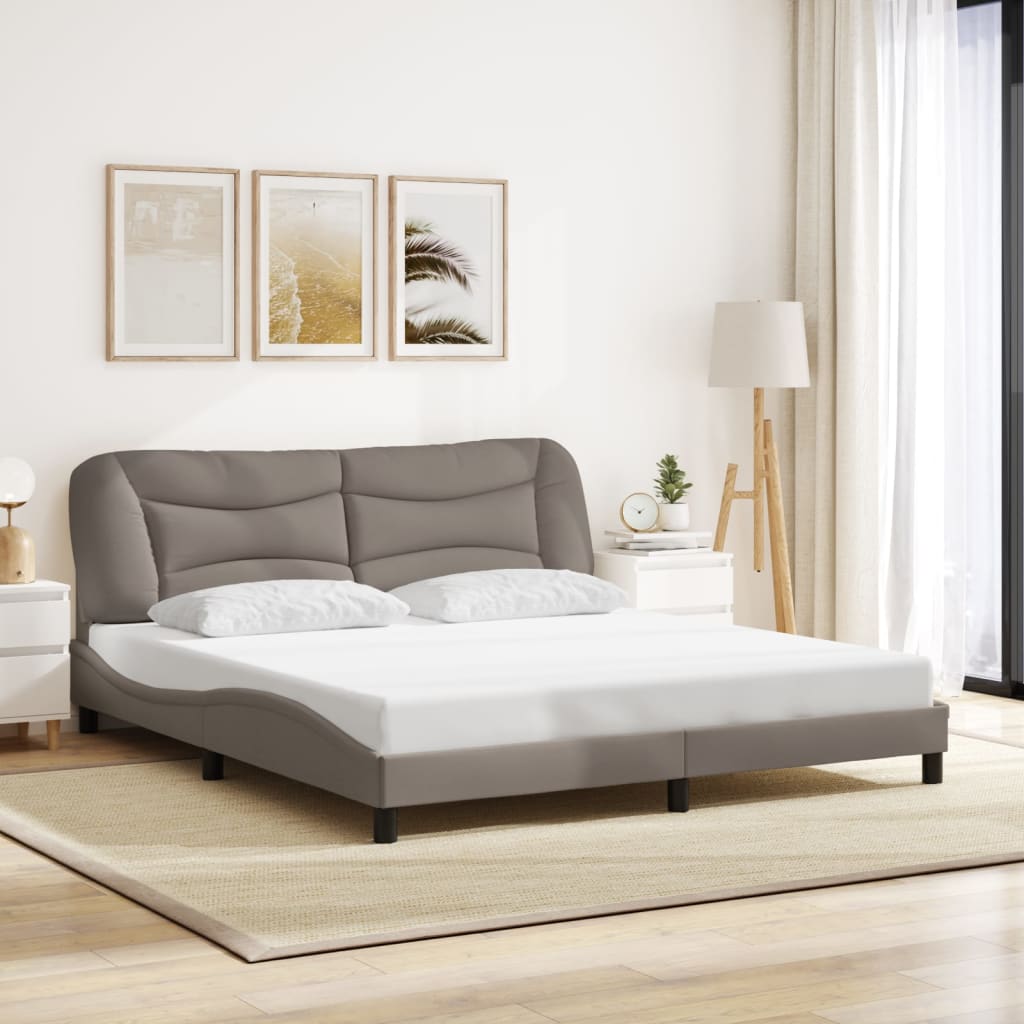 Giroletto senza Materasso Tortora 180x200 cm in Tessuto