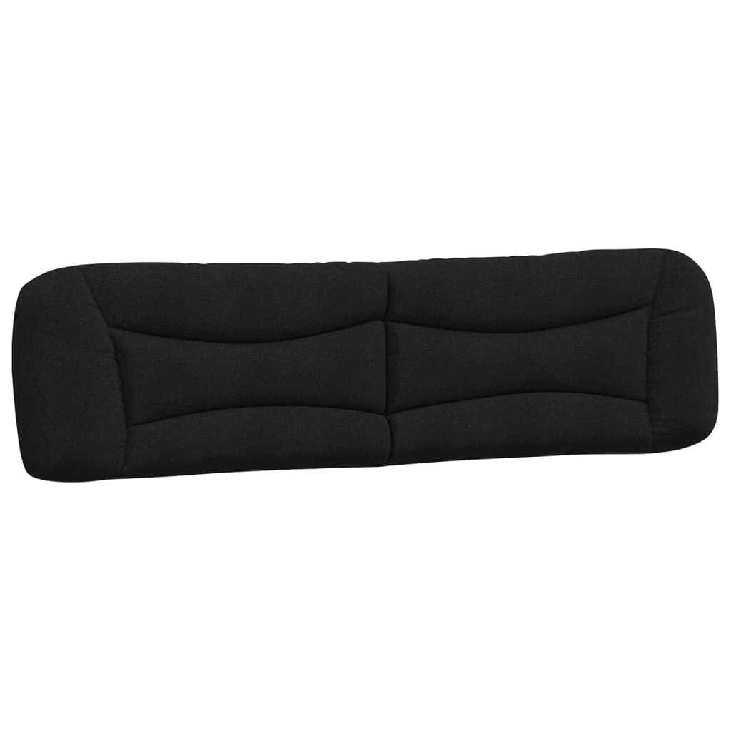 Giroletto senza Materasso Nero 200x200 cm in Tessuto