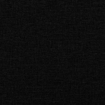 Giroletto senza Materasso Nero 200x200 cm in Tessuto