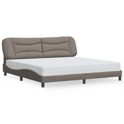 Giroletto senza Materasso Hvar Tortora 200x200 cm in Tessuto | homemem39